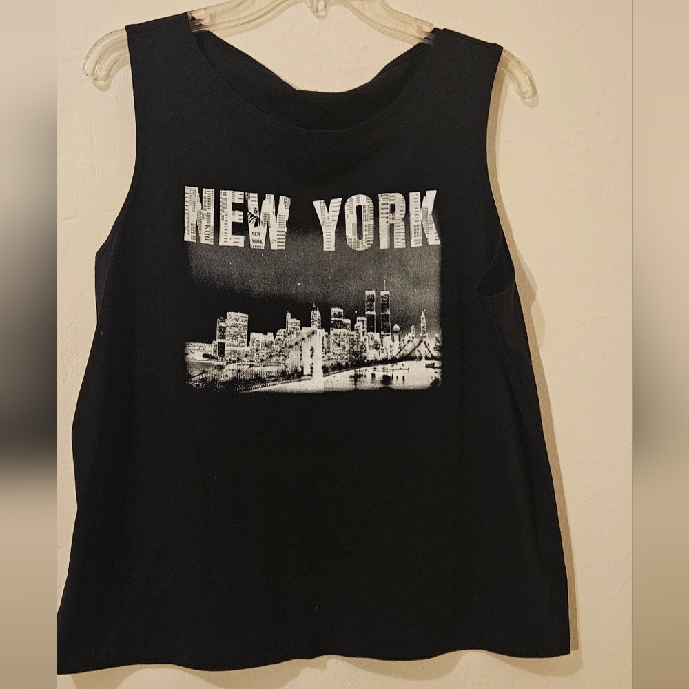 Black New York Graphic Women's Tank Top